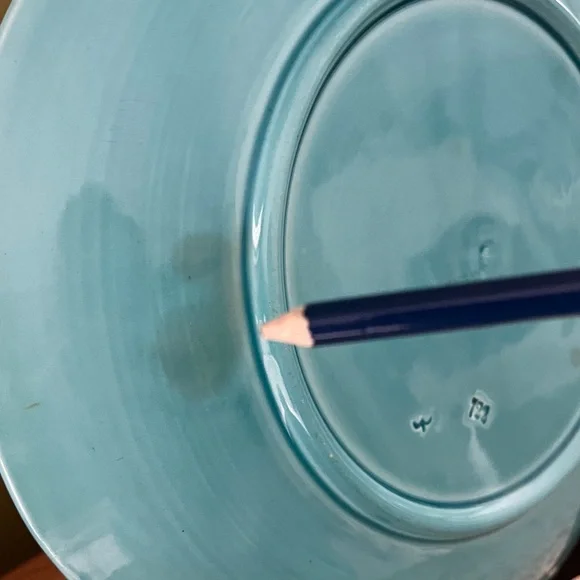 Vintage German Majolica plate dandelion - Picture 6 of 13